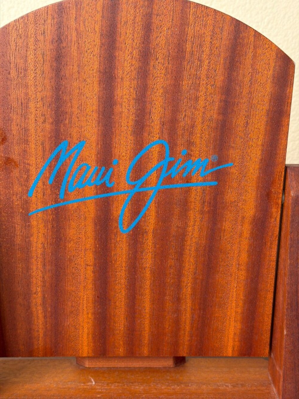 Maui Jim Sunglasses Dealer Display Wood Vanity Countertop Tilt Mirror - Picture 12 of 12